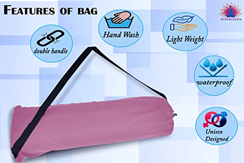 Image of Luxury B.Pink Strechable Dori.lockExercise Mat Cover Bag ONLY with Broad Strap