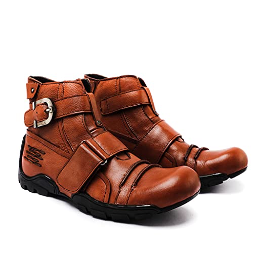 Chaussures de moto a haut sommet style rock britannique
