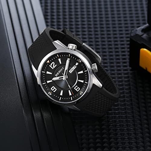 BERNY Dive Watch for Men Automatic Mechanical Wristwatch with Screw