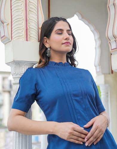 Image of Yash Gallery Women Rayon Regular Fit Top