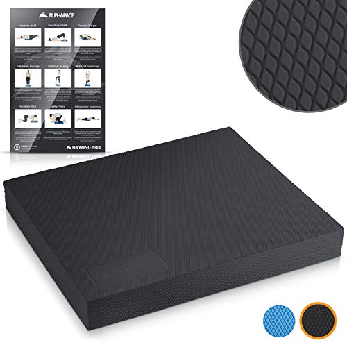 Balancekissen Alphapace XXL 48x40x6 cm in Schwarz