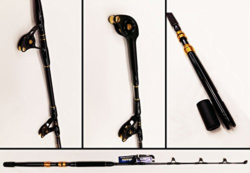 Okuma Makaira IGFA Rod d'exception 50LB avec poulies renforcées de carbone