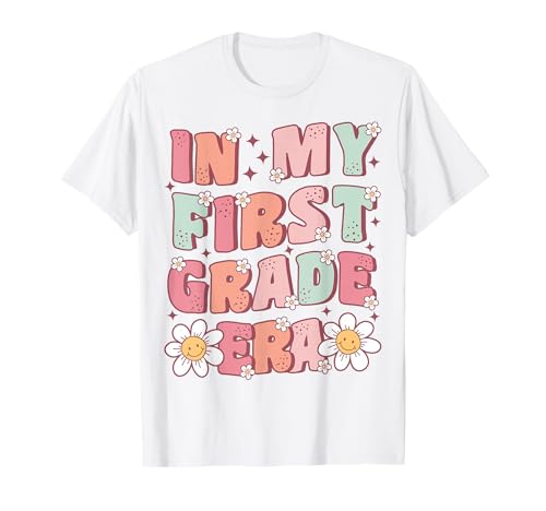 in My First Grade Era Cute Groovy 1st Grade Back to School T-Shirt