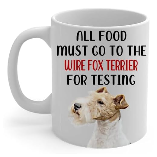 Tricolor Wire Fox Terrier Mom Coffee Mug White 11Oz Funny Ceramic Cup Gifts For Women Pet Peeking Portrait Humorous Kitchen Quote Gifts for Wire Fox Terrier Dog Lovers