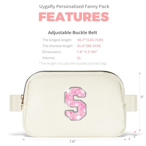 Image of Uygafly Gift for Teen Girls Kids Daughter Her - Birthday Gifts for 3 4 5 6 7 8 9 10 11 12 13 Year Old Girls,Fanny Pack Crossbody Bag Purse Belt Bag Cute Trendy Stuff | Cream,S