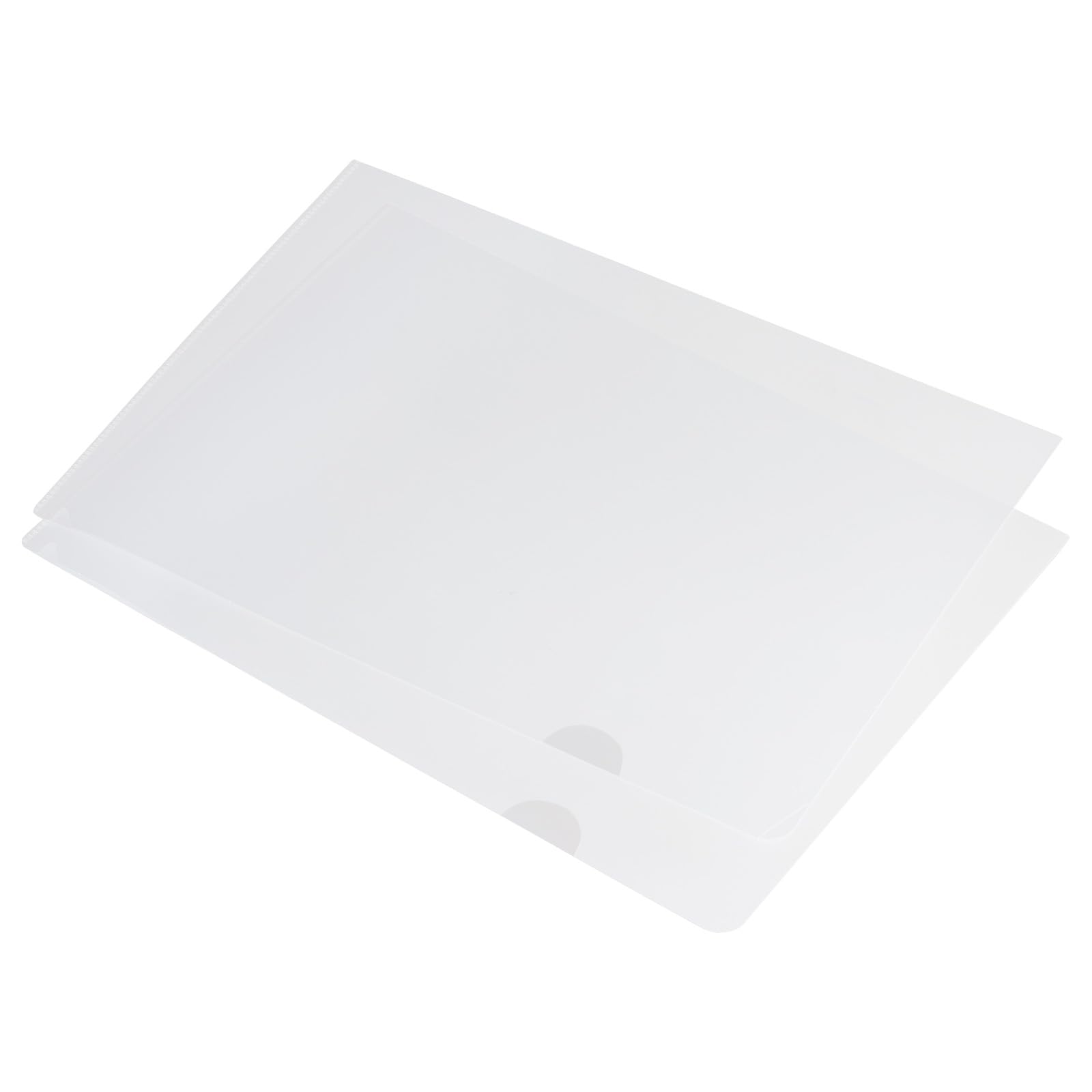 PATIKIL L Type Folders 12 Pack A4 Plastic File Project Pockets Clear Paper Document Jacket Sleeve for Office, Transparent — image 1