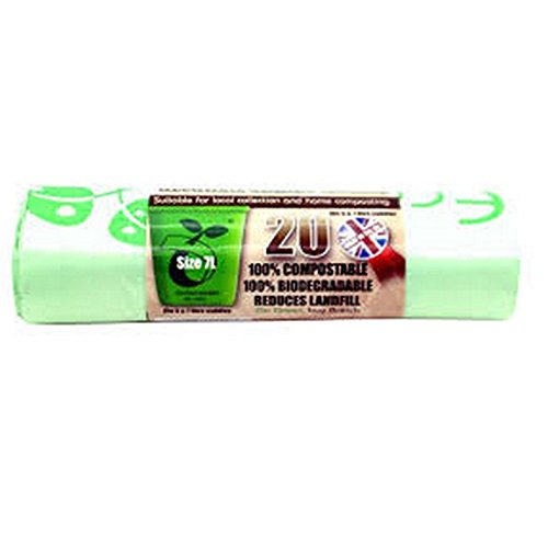 ECOBAG 7L COMPOSTABLE KITCHEN CADDY LINER 20 BAGS