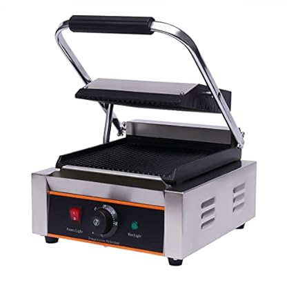 Kontaktgrill Elektrogrill Sandwich-Pressegrill Tischgrill 0-300℃ Multi Grill Für Sandwiches, Panini, Hamburgern, Hühnern, Rindfleisch, Gemüse