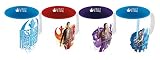 Producto oficial de Star Wars Star Wars Pack de Mini Tazas, Cerámica, Multicolor, 5.5 cm, 4