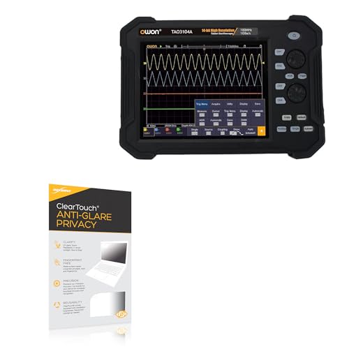 BoxWave Screen Protector Compatible with Owon TAO3104A - ClearTouch Anti-Glare Privacy (2-Pack), Privacy Screen Protector Flexible Film Anti-Glare