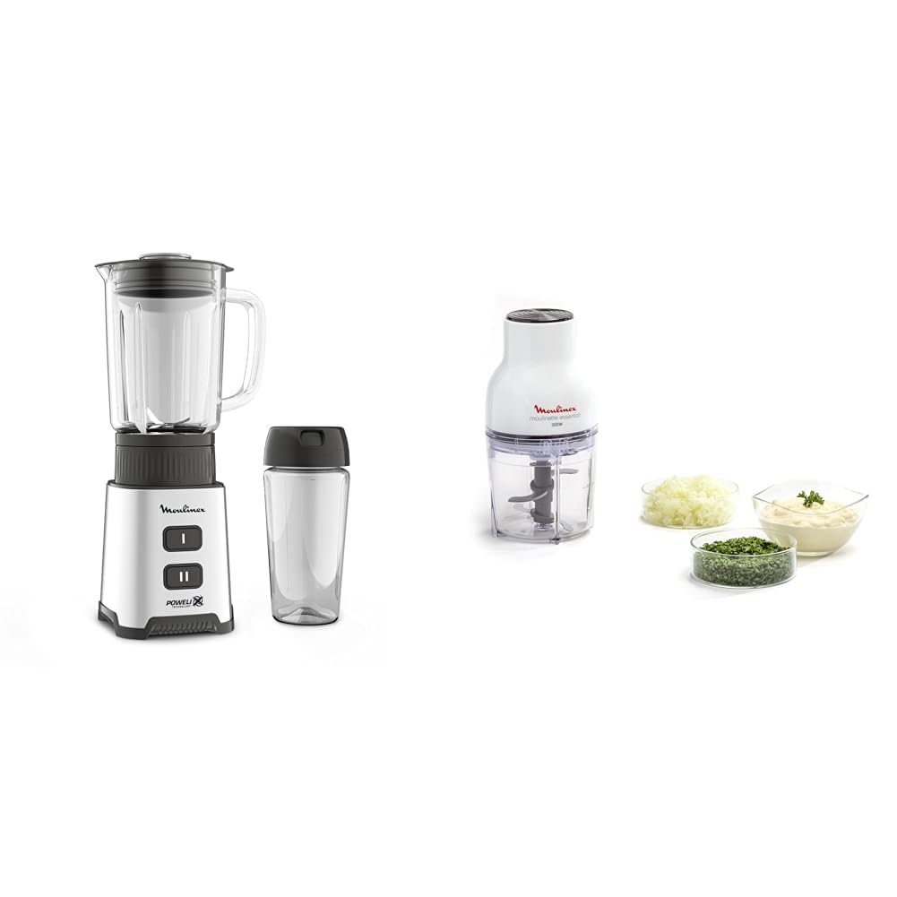 Moulinex Essential DJ520110 - Hachoir - 0.4 litre - 300 Watt - blanc pas cher