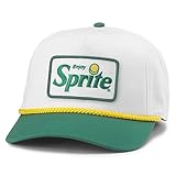 AMERICAN NEEDLE Sprite Roscoe Adjustable Snapback Baseball Hat (23008A-SPRITE) White Kelly Green