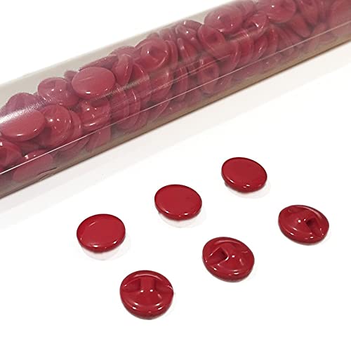 Nazarene Hemispherical Resin Buttons, 144 Pieces/Tube, Available in 13 Colours and 4 Sizes for Crafts Sewing