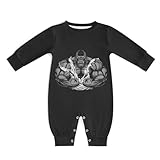 [NBKING] 筋肉 猿 ゴリラチンパンジー ベビー服 ロンパース 長袖 カバーオール 新生児服 男の子 女の子 肌着 かわいい 赤ちゃん服 出産祝い プレゼント 0-24ヶ月