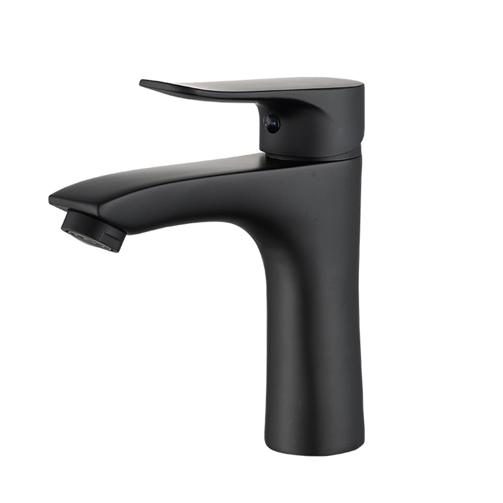 ZYCHSJXA Vanity Black Brass Sink 1 Hole Hot and Cold Bathroom Faucet for Washbasin
