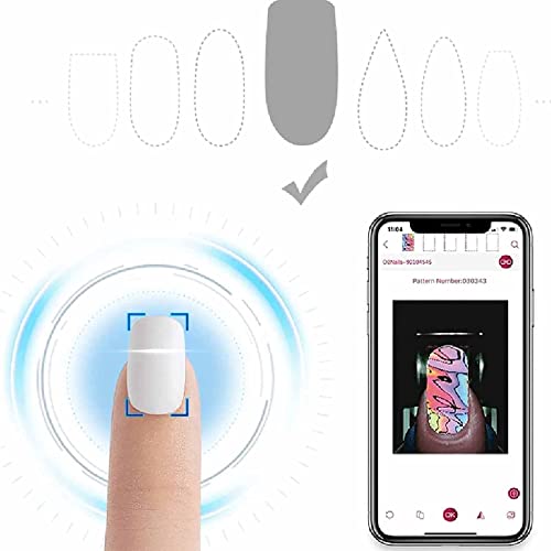 Portable Digital Mobile Nail Art Printer, 3D Smart Automatic Nail Printer Machine with Support WiFi/DIY, Beauty & Personal Care for Kid/Nail Studio/Manicurist/Nail Lovers - Image 3