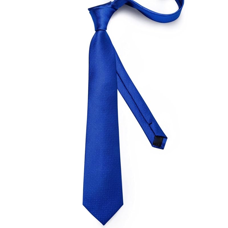 Set de corbata de seda para hombre con pañuelo y gemelos miniatura 3