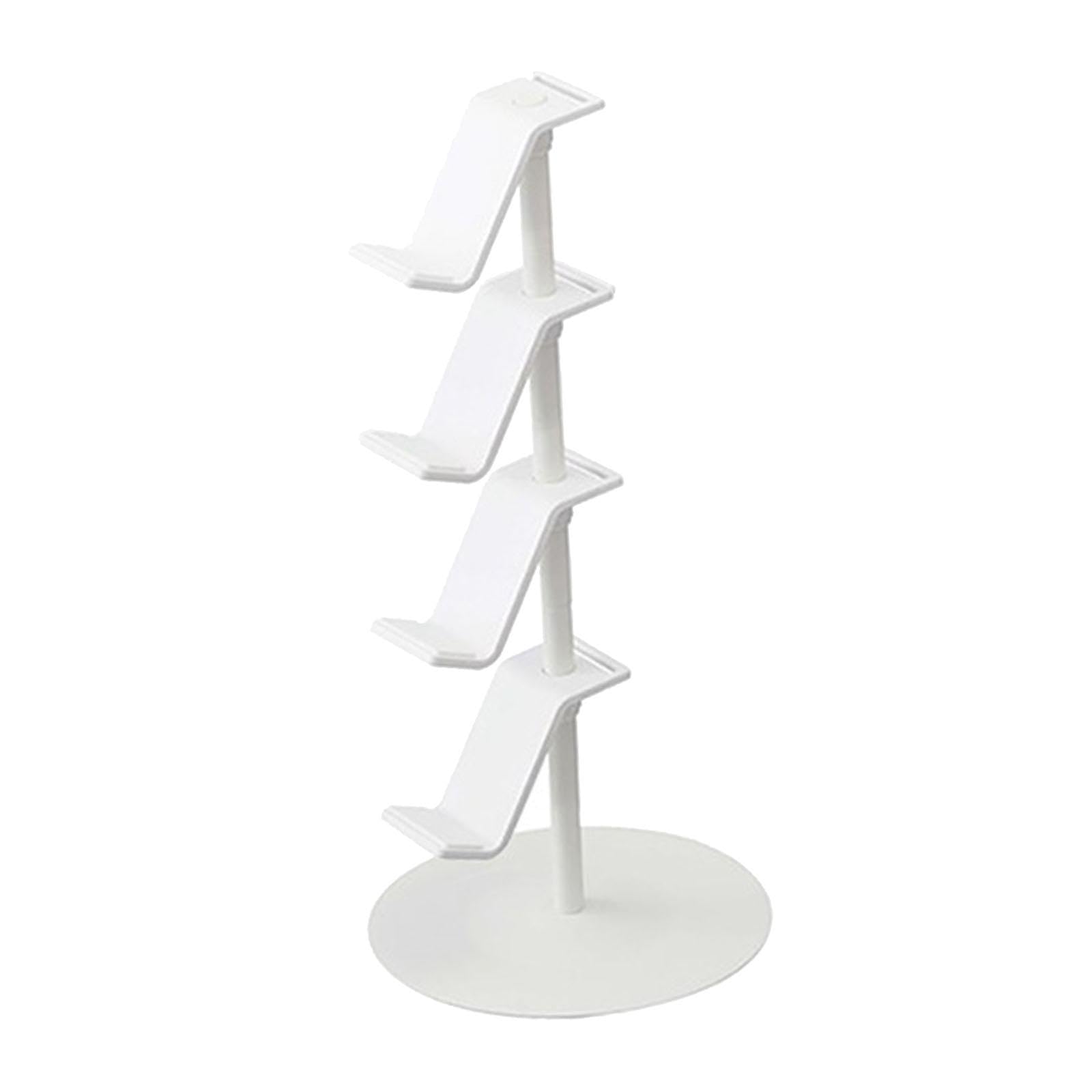 4 Tier Game Controller Stand PC Accessories Universal Organizer Rack Desktop White | Mounts & Stands-image-17