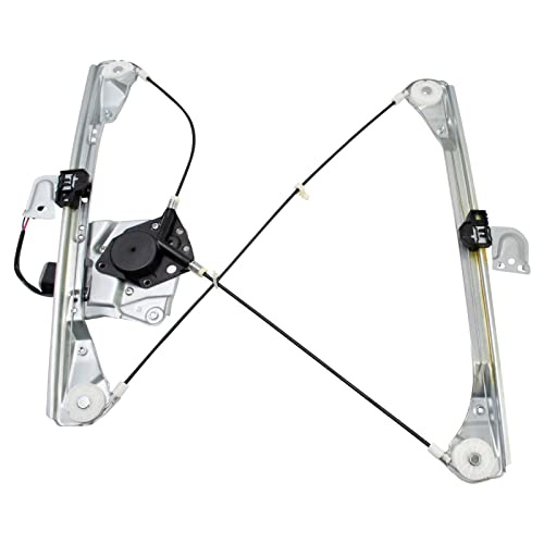 Image of TRQ Front Right Power Window Regulator & Motor Assembly Passenger Side Compatible with 1999-2004 Oldsmobile Alero 1999-2005 Pontiac Grand Am GM1351122