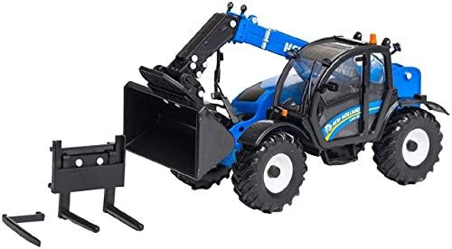 Britains 1:32 New Holland LM7.42 Telehandler with Attachments Collectable Farm Vehicle Toy Suitable from 3 Years