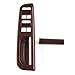 GZYF 1 PCS Peach Wood Grain Front Left Window Control Panel Door Armrest Cover Door Lock Switch Trim for VW Passat B5 Golf for Jetta for Bora MK4(Only For Left-Hand Car)