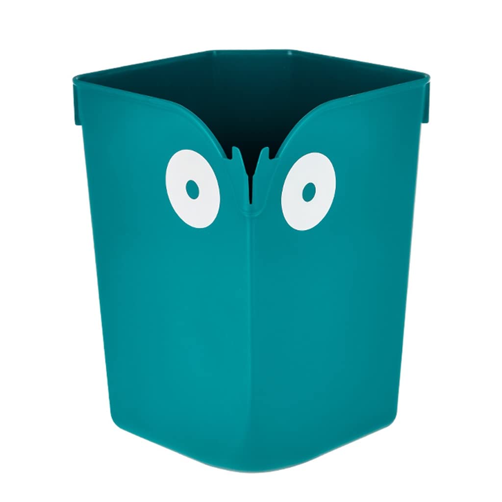 Cubo de Basura Papelera Cocina Pequeño baño de baño de cocina, debajo del contenedor de basura de lavabo, papelera de plástico de escritorio, 11.6 pulgadas de altura Cubo Basura Baño ( Color : Grün )