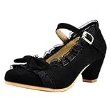 chunky heels pumps mit blockabsatz