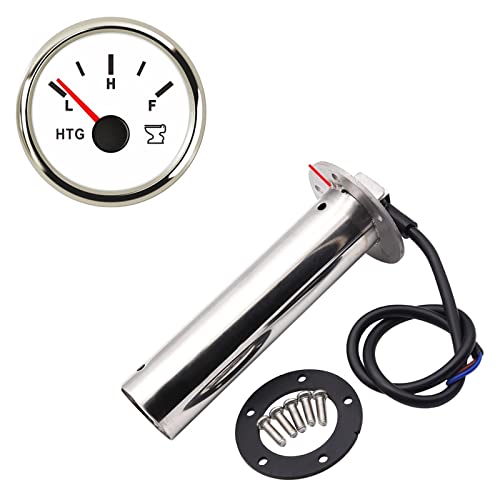 Jauge de niveau de carburant 0-190 Ohm émetteur indicateur eau bateau marin 52mm