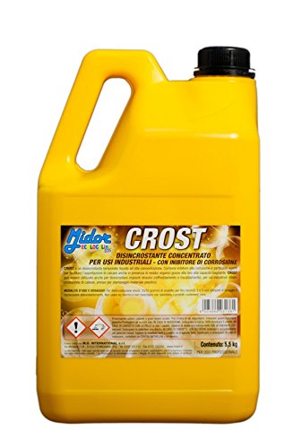 Disincrostante lavastoviglie Concentrato CROST 5000ml, disincrosta anche caldaie, condutture, serbatoi, rimuovi calcare, Midor