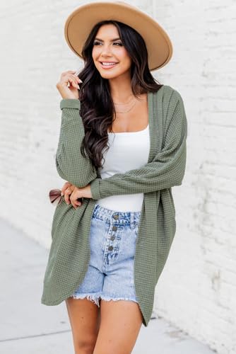 Classic Long Sleeve Open Front Cardigan - Casual Style4