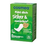 cosmea Slipeinlagen Normal mit Bio Baumwoll-Oberfläche, ohne Duft, Vorteilspack (5 x 33 Stk) Hygiene-Einlagen, mad ...