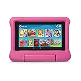 Kid-Proof Case for Fire 7 Tablet (Compatible with 9th Generation Tablet, 2019 Release), Pink