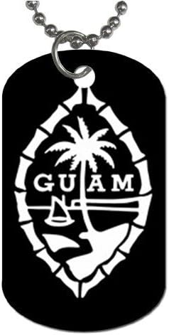 Guam Dog Tag with 30" chain necklace Great Gift Idea