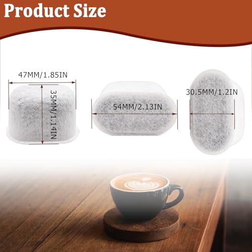Image of Premium 6 Pack Water Filters for Breville Espresso Machine,Disposable Coffee Filters for Breville BWF100 Replacement with Ion Exchange Resin inside