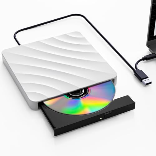 Lettore CD DVD Esterno per PC: Masterizzatore DVD Esterno per PC Portatile per CD/DVD +/-RW, Lettore CD USB 3.0 Compatibile con Windows 11/10/8/7/XP/Vista, Linux, Mac OS, Computer Portatile, Macbook