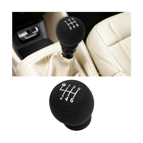 Ywdiml Car Gear Shift Knob Cover, 5-Speed Anti-Slip Silicone Vehicle Gear Manual Stick Shifter Knob Protector, Automotive Transmission Shifter Decor Cover, Universal for SUV RV Truck (Right)