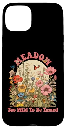 MEADOW Name Cute Retro Girls Wildflower MEADOW Name X}zP[X iPhone 15 Plus p