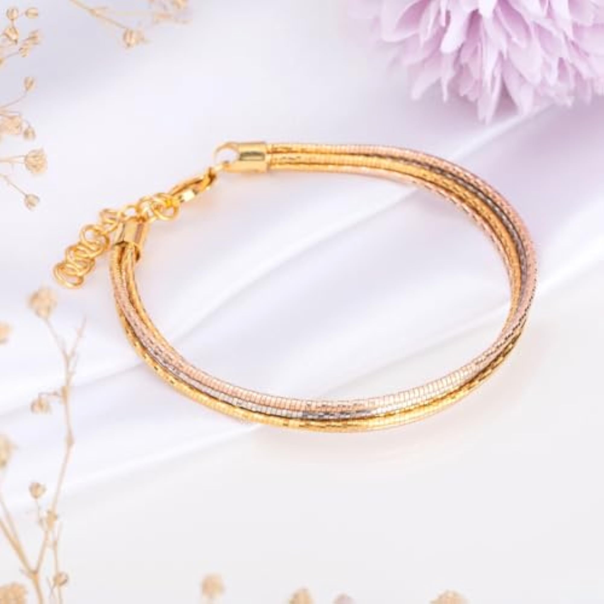 Women's 925 Sterling Silver Multitone Bracelet
