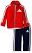 adidas Baby Boys' Tricot Jacket and Pant Set, Red, 24 Months