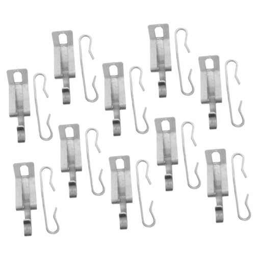 Homoyoyo 20pcs Aluminum Hook Roof Clips for Gutter Cable Spacers Outdoor Use Heat Cable Clips Gutter