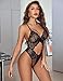 Avidlove Sexy Lingerie for Women Lace Teddy One Piece Cross Strap Bodysuit Lingerie