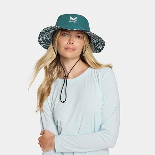 Image of MISSION Cooling Bucket Hat - Unisex Wide-Brim Hat for Men & Women - Lightweight, Foldable & Durable - Cools Up to 2 Hours