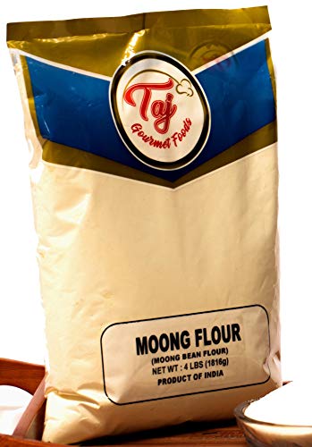 TAJ Premium Indian Moong Mogar Flour, 4-Pounds