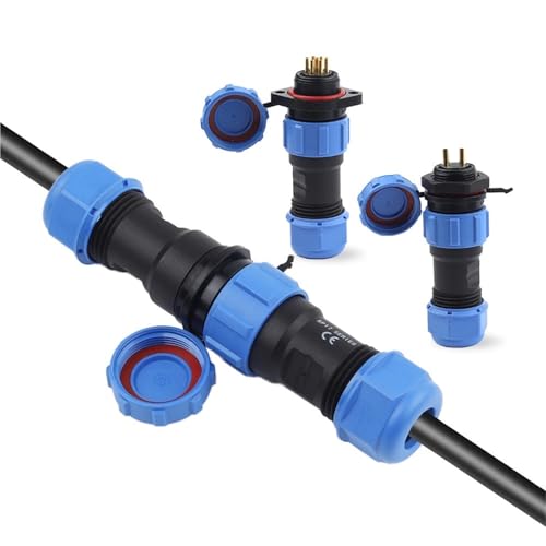 Connecteur d'aviation SP17 IP68 étanche, connectique 4 broches contre humidité et poussière