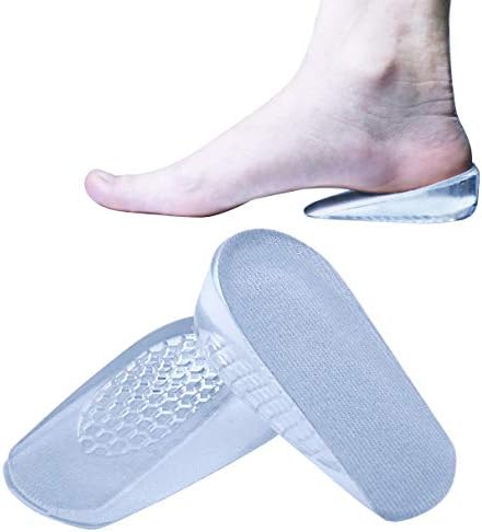 Silicone Height Increase Insoles, Heel Cushion Inserts, Comfortable Gel Heel Pads for Shock Absorbing Support, Silicone Cushion Shoe Insoles for Men and Women(3cm)