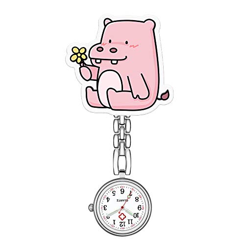 Preisvergleich Produktbild Cxypeng Krankenschwesteruhr,Elektronische Krankenschwestertabelle der Minikarikatur, hängende medizinische Taschenuhr-D der Uhrenkastenuhr,Medizinische Taschen Uhren