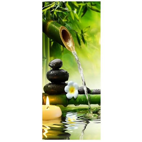 DCIDBEI Peinture Diamant Orchidées 50x110 cm Paysage Fleurs Orchidées Broderie Diamant Orchidee Peinture sur Toile par Numéros Orchidées Bambou Diamond...