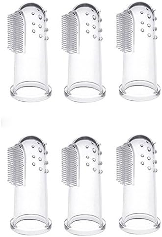 6 Pack Pet Dog Soft Finger Toothbrush Pet Oral Dental Cleaning Teeth Care Hygiene Brush Dog Tooth Cleaner, Pet Toothbrush For The Dental Care of Your Cat, Dog or Small Pet