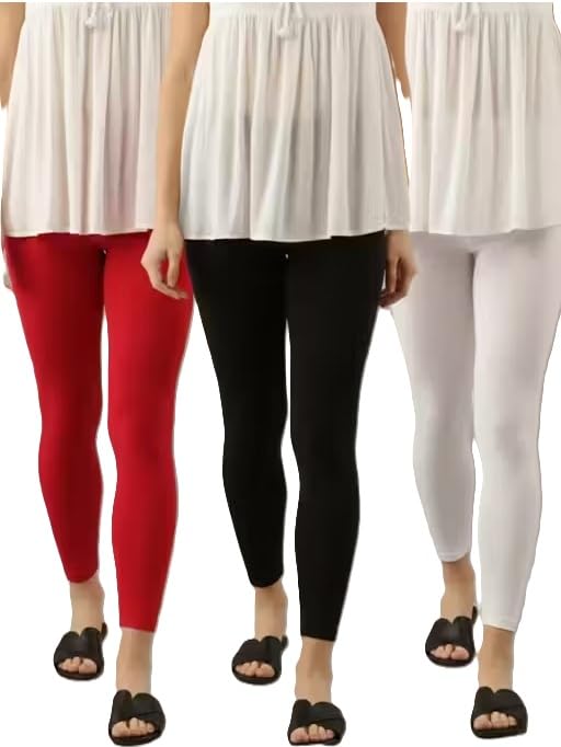 Ankle Length Leggings Combo for Women Slim Fit Stretch-picture-27