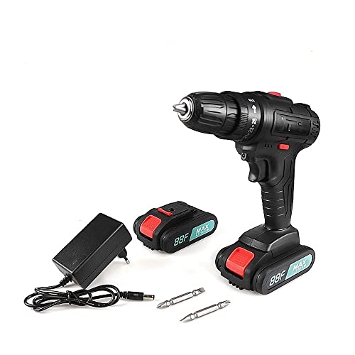 hJNGdU Taladro eléctrico inalámbrico de 4,8 V, 12 V, 21 V, Destornillador y Herramienta de Litio inalámbrica Compatible con Modelos similares(21V-EU)